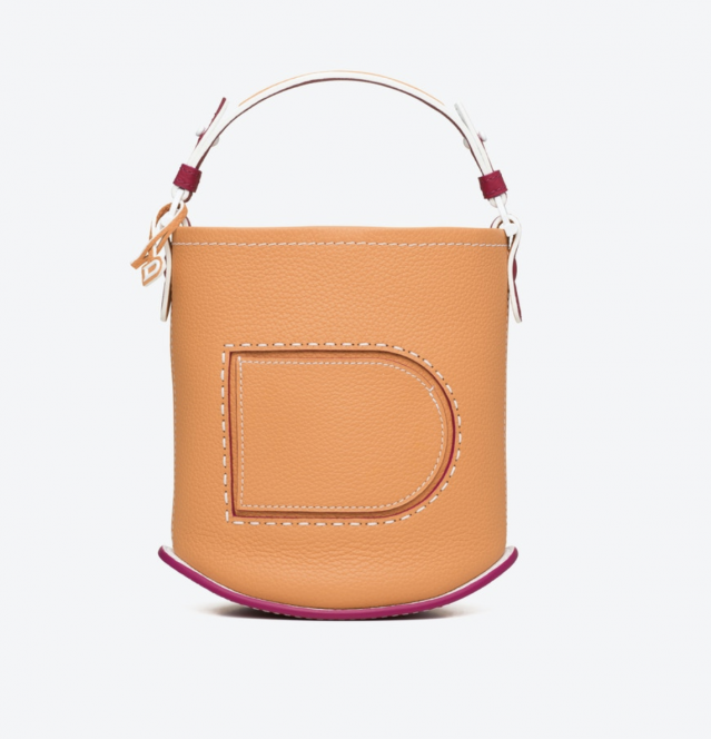 Delvaux Pin Mini Bucket Surpiqué 皮革水桶袋 $16,500