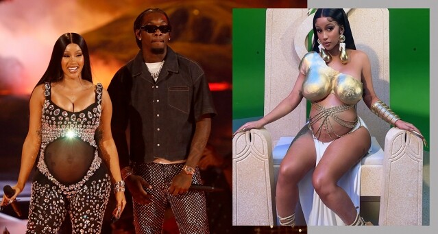 誰說當媽就要有賢妻良母形象？Cardi B 産前産後「辣到盡」，回顧她震懾全場的奢華浮誇孕婦造型