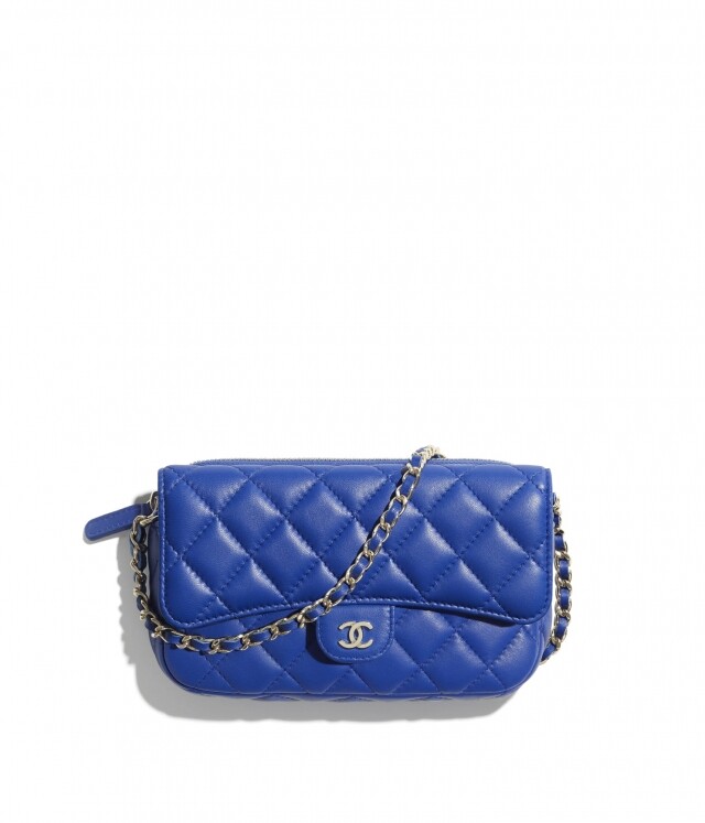 2021 Chanel 小皮具推薦：藍色迷你手機袋