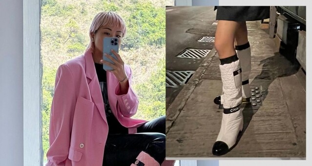 17 歲康堤罕有曬長腿！跟媽媽徐濠縈同著母女裝 Chanel Boots ! Chanel 2021 秋冬長靴全列陣
