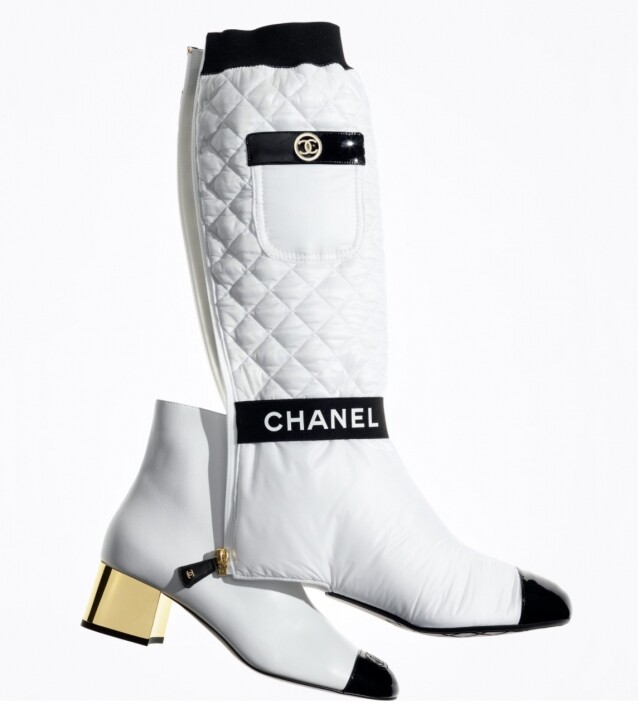 Chanel 白色可拆式小羊皮長靴 $18,700 Chanel 白色可拆式小羊皮長靴 $18,700