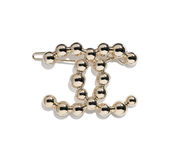 Chanel 雙 C logo 金屬髮夾 $3,700