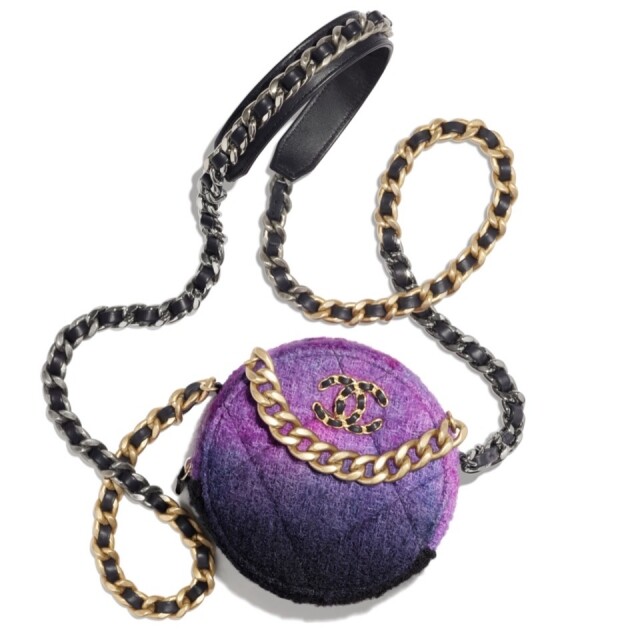 Chanel 紫色漸變效果 19 系列小手袋 $13,900