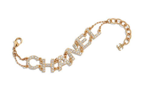Chanel 綴晶石金屬手鍊 $5,800