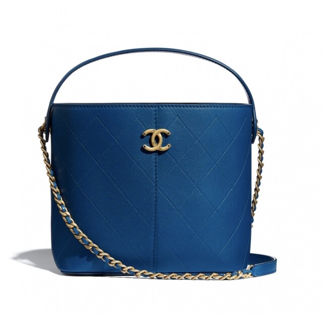 Chanel 彩藍色水桶袋