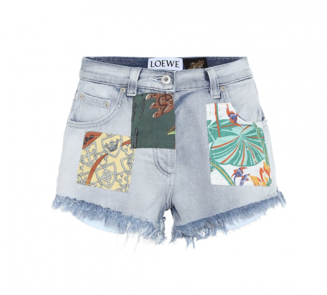 LOEWE Paula's Ibiza high-rise denim shorts LOEWE Paula's Ibiza high-rise denim shorts