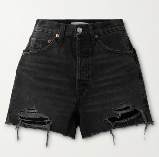 RE/DONE 50s distressed denim shorts RE/DONE 50s distressed denim shorts