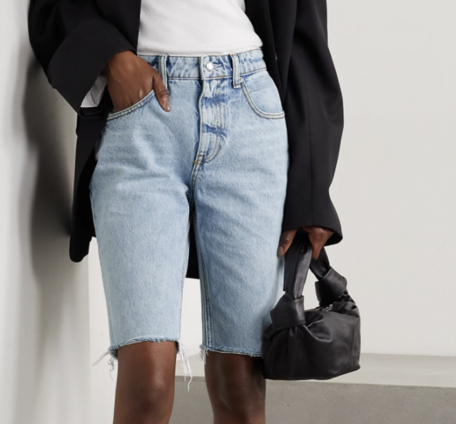 ALEXANDER WANG Distressed denim shorts ALEXANDER WANG Distressed denim shorts