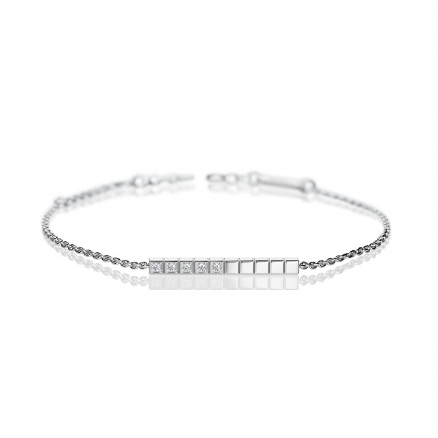 入門款式鑽石手鏈推介 7:Chopard Ice Cube 鑽石手鐲 $17,300 入門款式鑽石手鏈推介 7:Chopard Ice Cube 鑽石手鐲 $17,300