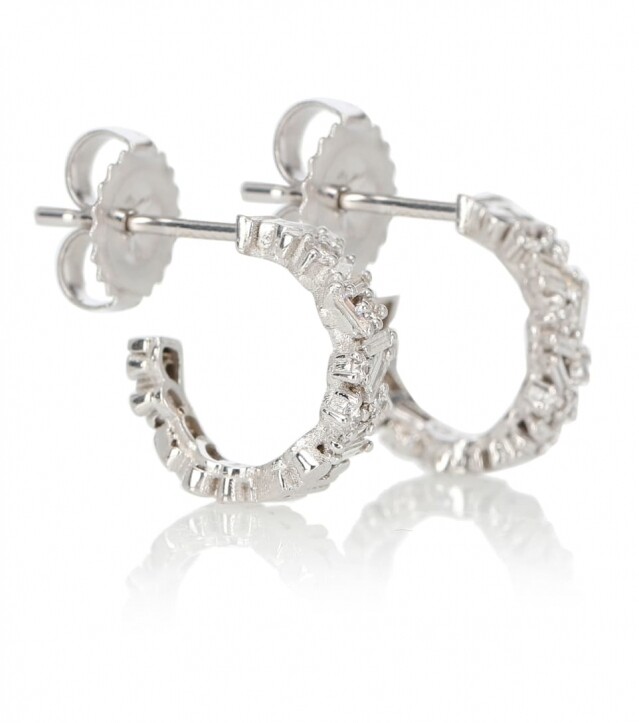 鑽石耳環：Suzanne Kalan 不規則耳環 $12,340