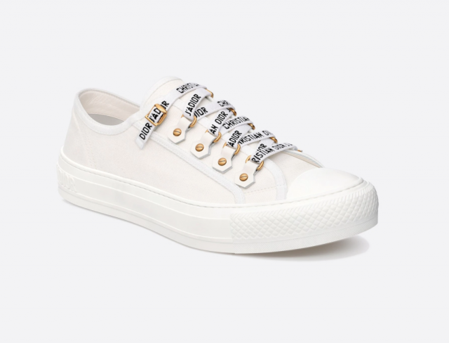 Dior Walk'n'Dior 白色運動帆布鞋