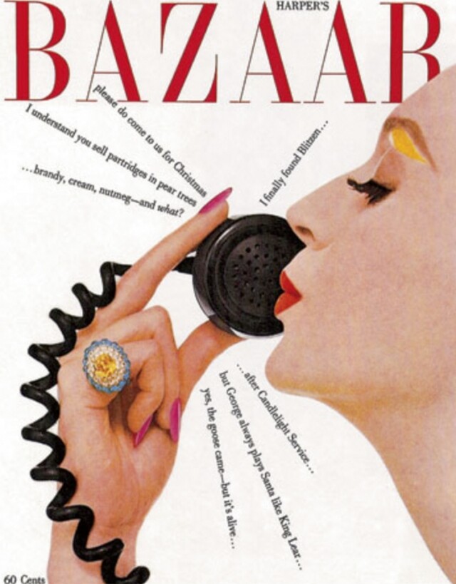 BAZAAR 美國版於 1958 年發刊的 7 月號封面。