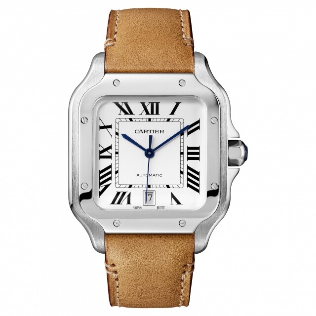 2021 爸爸生日禮物推薦 7： Cartier Santos de Cartier 系列腕錶