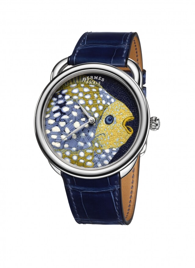Hermès Arceau 玻璃馬賽克手錶