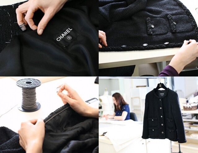 6. Chanel tweed jacket 襯裡的執著。