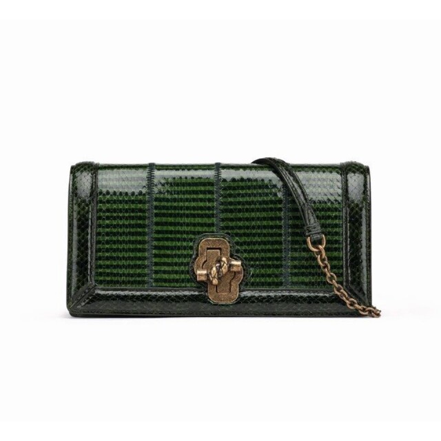 Bottega Veneta 綠色織皮手袋 Bottega Veneta 綠色織皮手袋