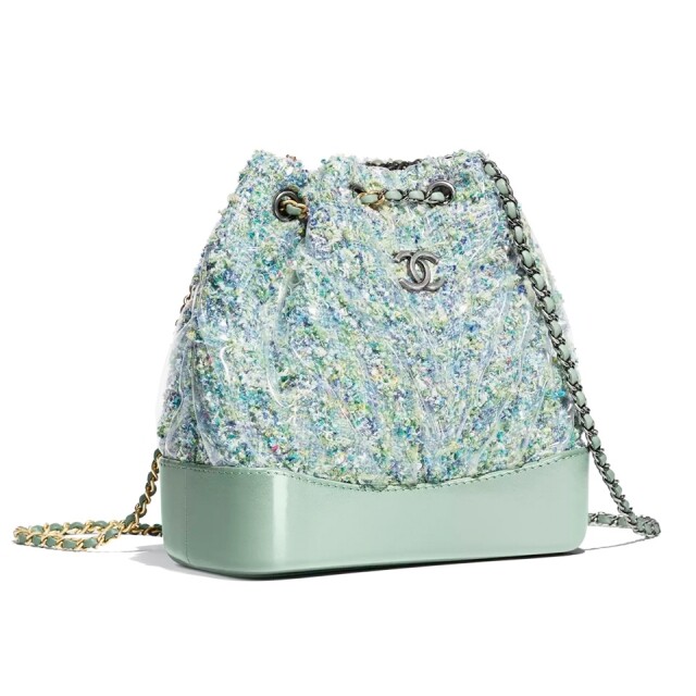 Chanel 湖水綠色 Tweed 料 Gabrielle 系列手袋 Chanel 湖水綠色 Tweed 料 Gabrielle 系列手袋