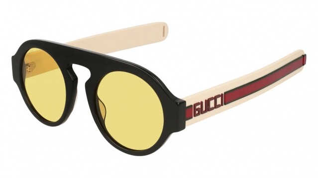 Gucci 黃色鏡片太陽眼鏡