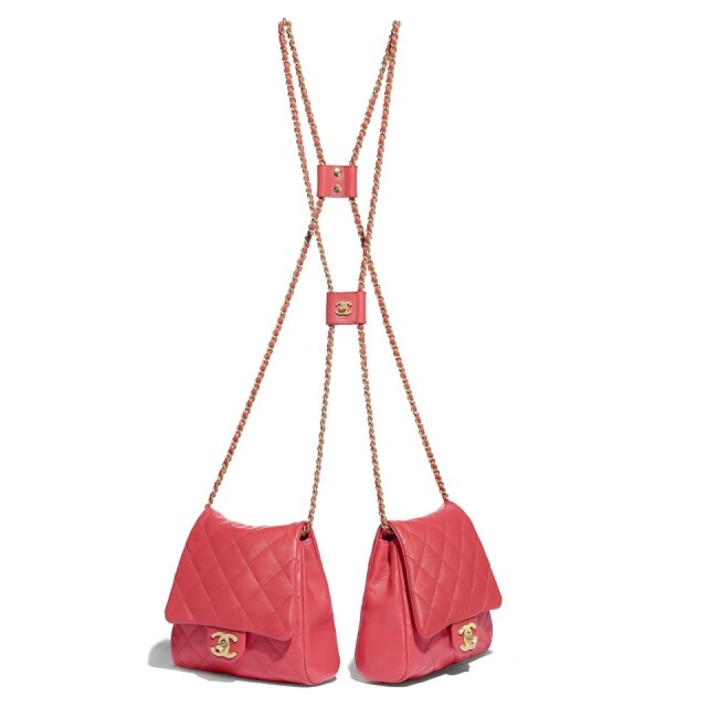 Chanel 桃粉紅色 Chanel Side Packs 系列手袋