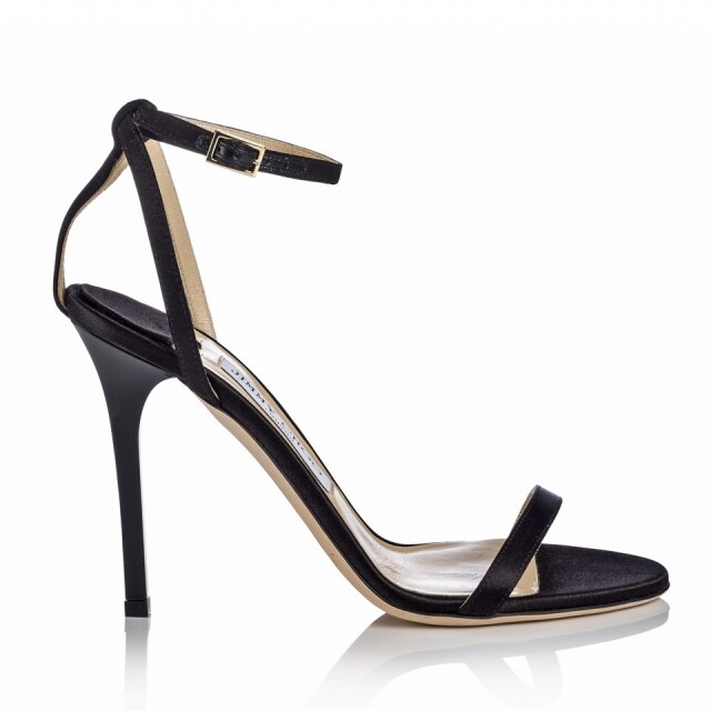 Jimmy Choo 黑色一字帶高跟涼鞋 Jimmy Choo 黑色一字帶高跟涼鞋