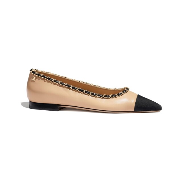 Chanel Ballerinas 拼色羊皮平底鞋 Chanel Ballerinas 拼色羊皮平底鞋