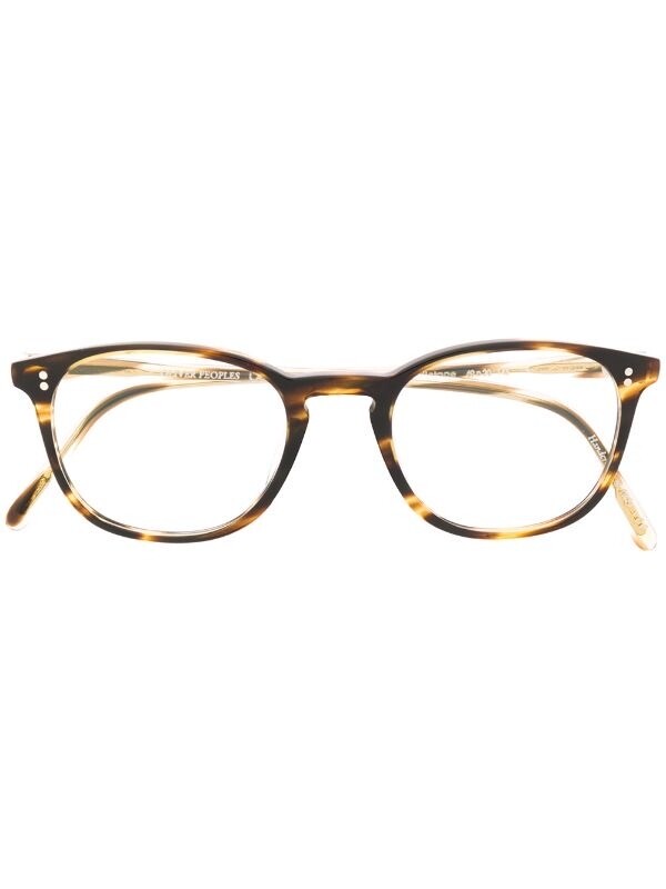 琥珀眼鏡 Oliver Peoples finley round-frame glasses