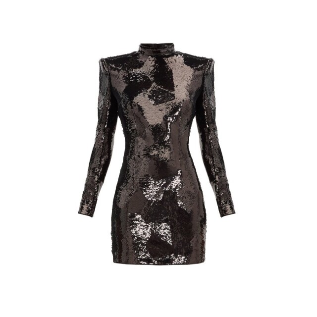Balmain 黑色珠片連身裙 Balmain 黑色珠片連身裙