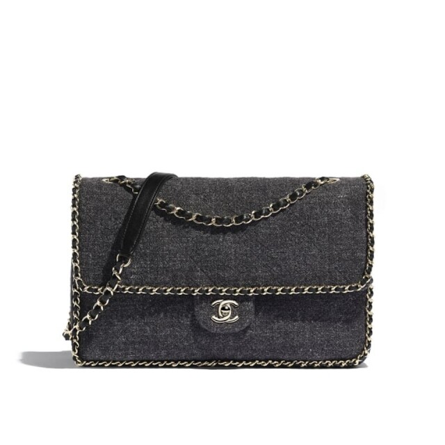 2019 Chanel 手袋推薦 29: Chanel Flap Bag Tweed 綴鎖鏈手袋