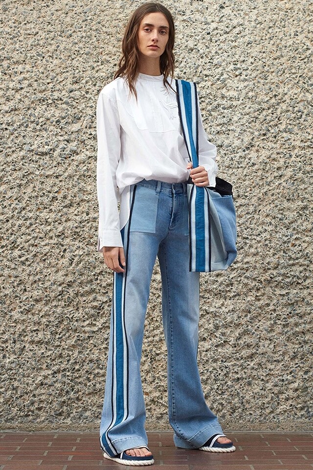 Victoria Victoria Beckham Deconstructed jeans 拚布牛仔褲