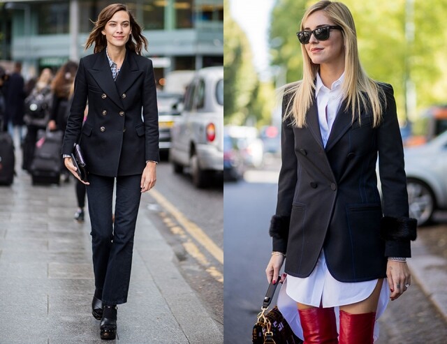 Alexa Chung 和 Chiara Ferragni 孖襟西裝褸 雙排扣西裝外套 Alexa Chung 和 Chiara Ferragni 孖襟西裝褸 雙排扣西裝外套
