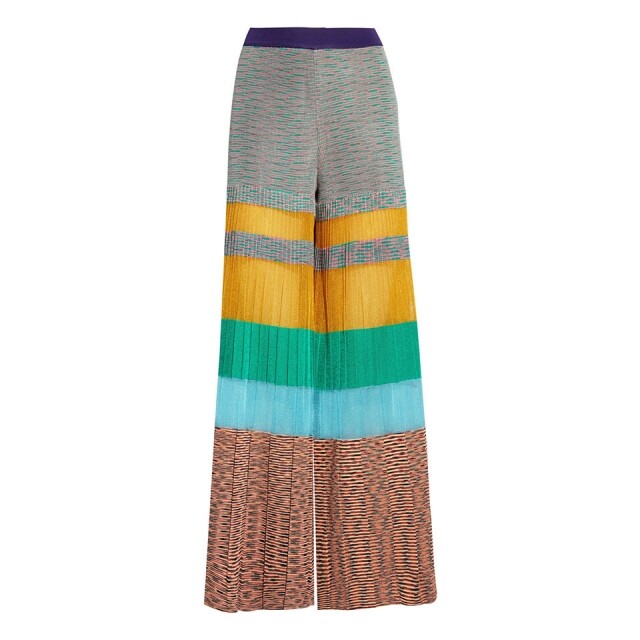 Missoni Pleated Striped Crochet-knit Wide-leg Pants $16,900 (From Net-a-Porter)