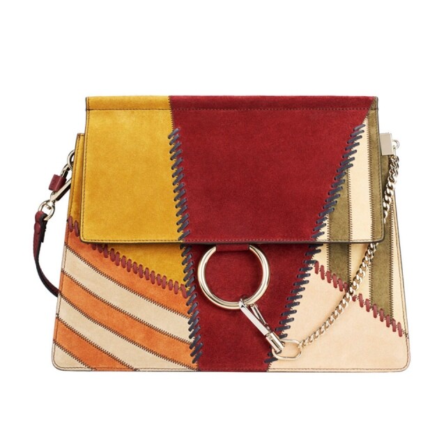 Chloe 2017 秋冬系列 Faye Bag,亦有推出 patchwork 圖案設計。 Chloe 2017 秋冬系列 Faye Bag,亦有推出 patchwork 圖案設計。