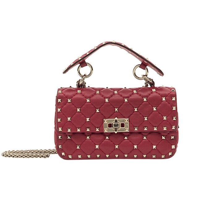 Valentino Rockstud Spike 亦備有 size 較迷你的款式。 Valentino Rockstud Spike 亦備有 size 較迷你的款式。