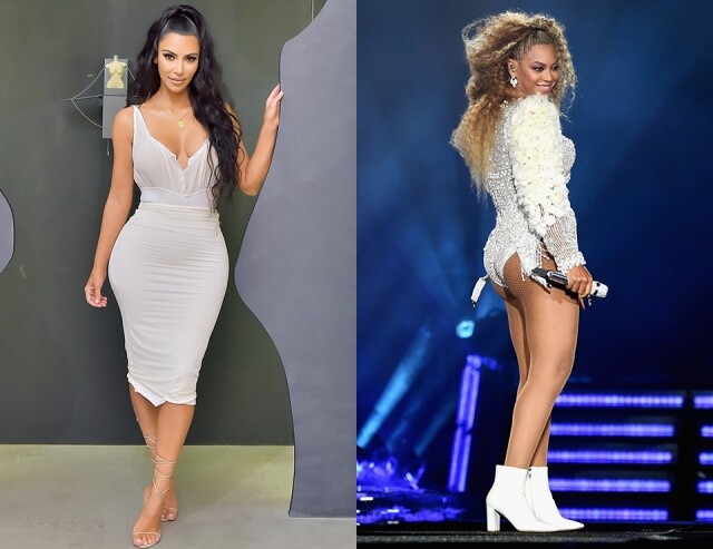 擁有啤梨身型的國際女星 Beyonce、Kim Kardashian,也需要顯瘦穿搭。 擁有啤梨身型的國際女星 Beyonce、Kim Kardashian,也需要顯瘦穿搭。