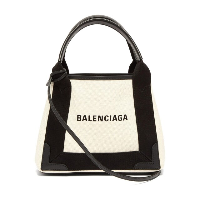 Balenciaga Cabas 迷你帆布飾皮革手袋 $8,200（Matchesfashion）
