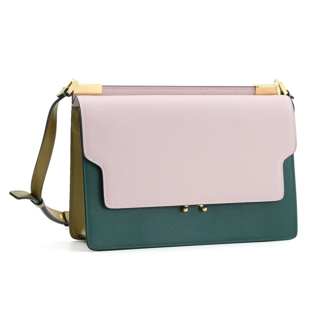 Marni trunk 拼色皮革手袋 Marni trunk 拼色皮革手袋