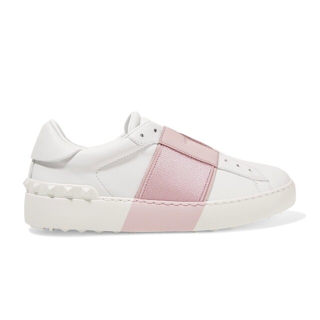 Valentino Leather Slip-on Sneakers $4,900