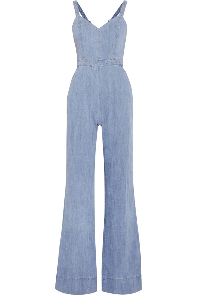 Alice + Olivia Cristal chambray jumpsuit Alice + Olivia Cristal chambray jumpsuit