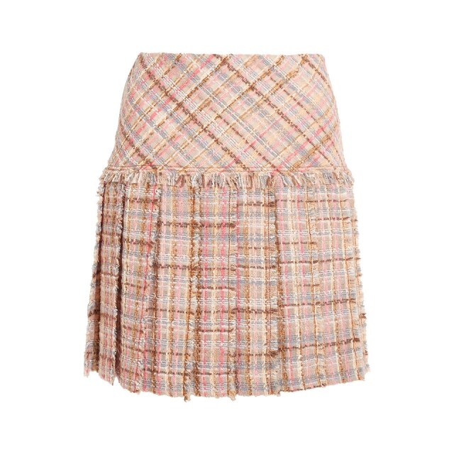 Miu Miu Pleated wool-blend tweed mini skirt $5,775