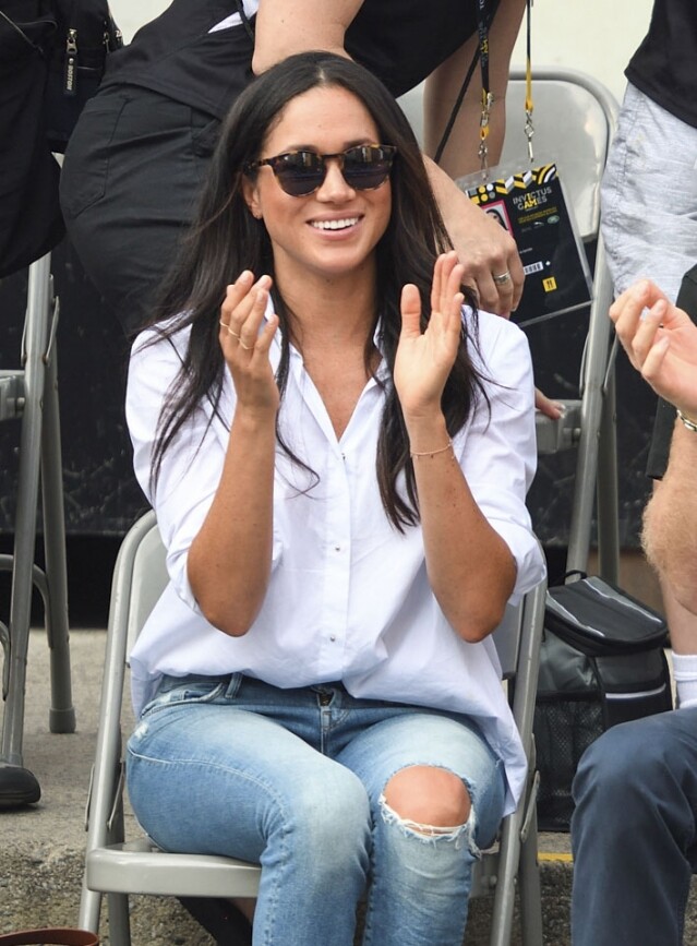 Meghan Markle曾多次穿著牛仔服裝出席公開場合。 Meghan Markle曾多次穿著牛仔服裝出席公開場合。