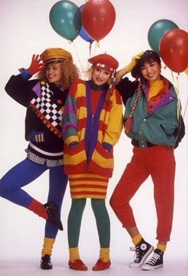 1980 年代：七彩顏色