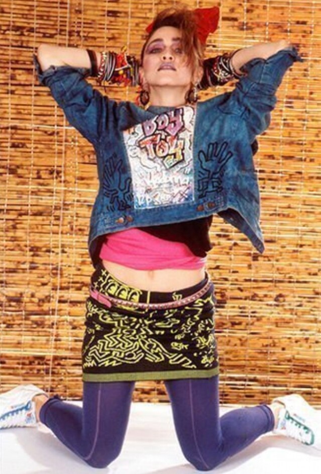 1980 年代：麥當娜在這張照片中的全部衣著