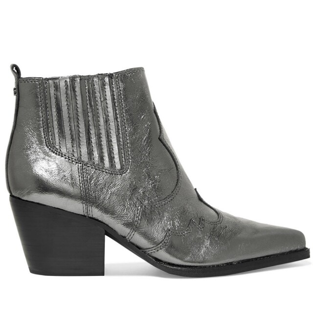 Sam Edelman 深灰色金屬皮革短靴 $1,375