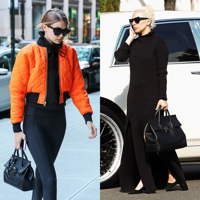 Gigi Hadid 及 Lady Gaga 都是 Versace Palazzo Empire Bag 的忠實粉絲。