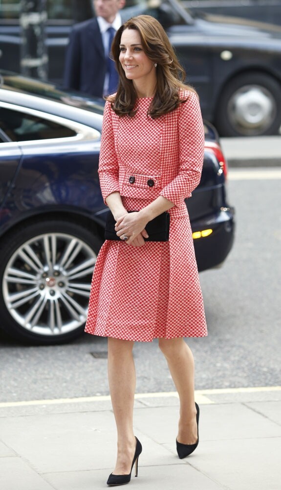Kate Middleton Gingham check 紅白格仔圖案的套裝裙 Kate Middleton Gingham check 紅白格仔圖案的套裝裙