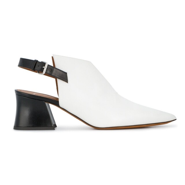 Givenchy white sling back shoes