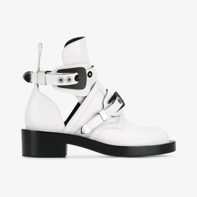 Balenciaga white boots