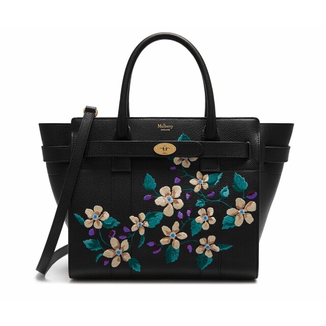 Mulberry Small Zipped Bayswater Flower