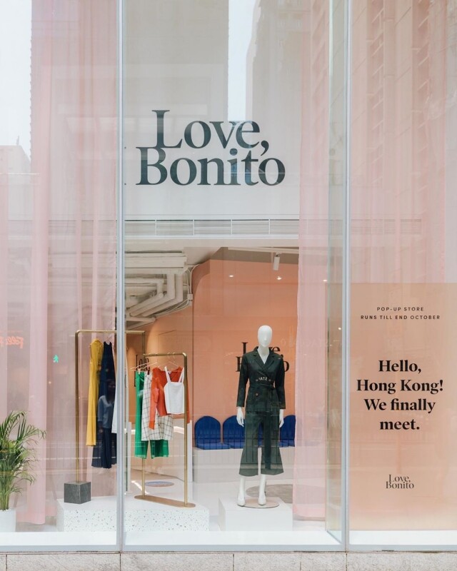 新加坡新晉時裝品牌 Love, Bonito 開設香港 pop up store