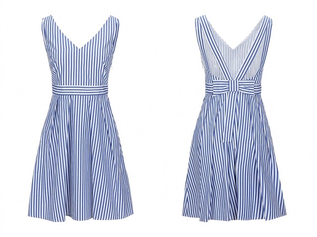 Claudie Pierlot藍白條子連身裙 Claudie Pierlot藍白條子連身裙